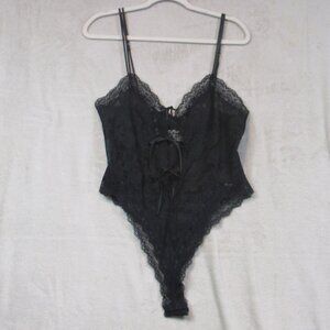 Sexy Vintage 90s Victoria’s Secret Gold Label Lace Teddy Bodysuit Size M Y2K